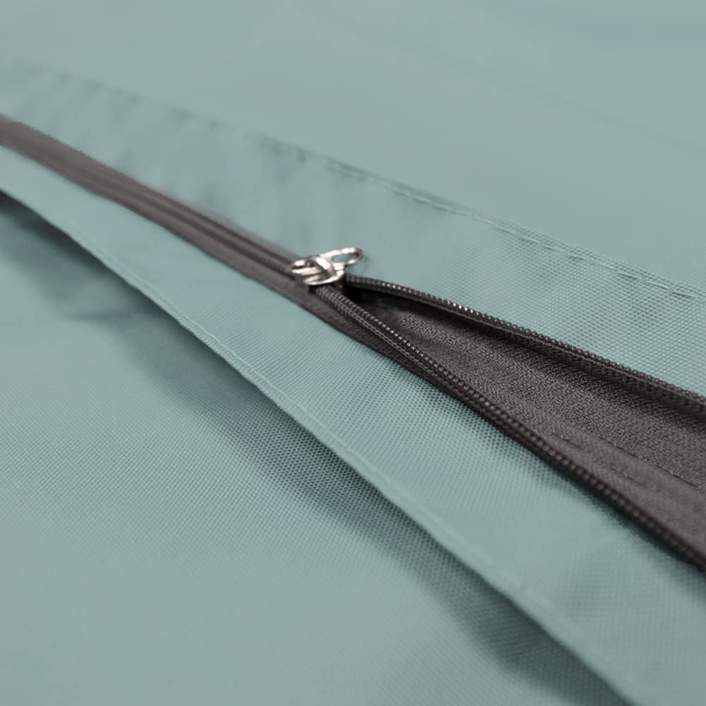Bruni Fodera per pouf (verde menta) con fodera interna – Rivestimento per sacco a pelo rettangolare da 180 x 140 cm, XXL, per interni ed esterni, senza imbottitura
