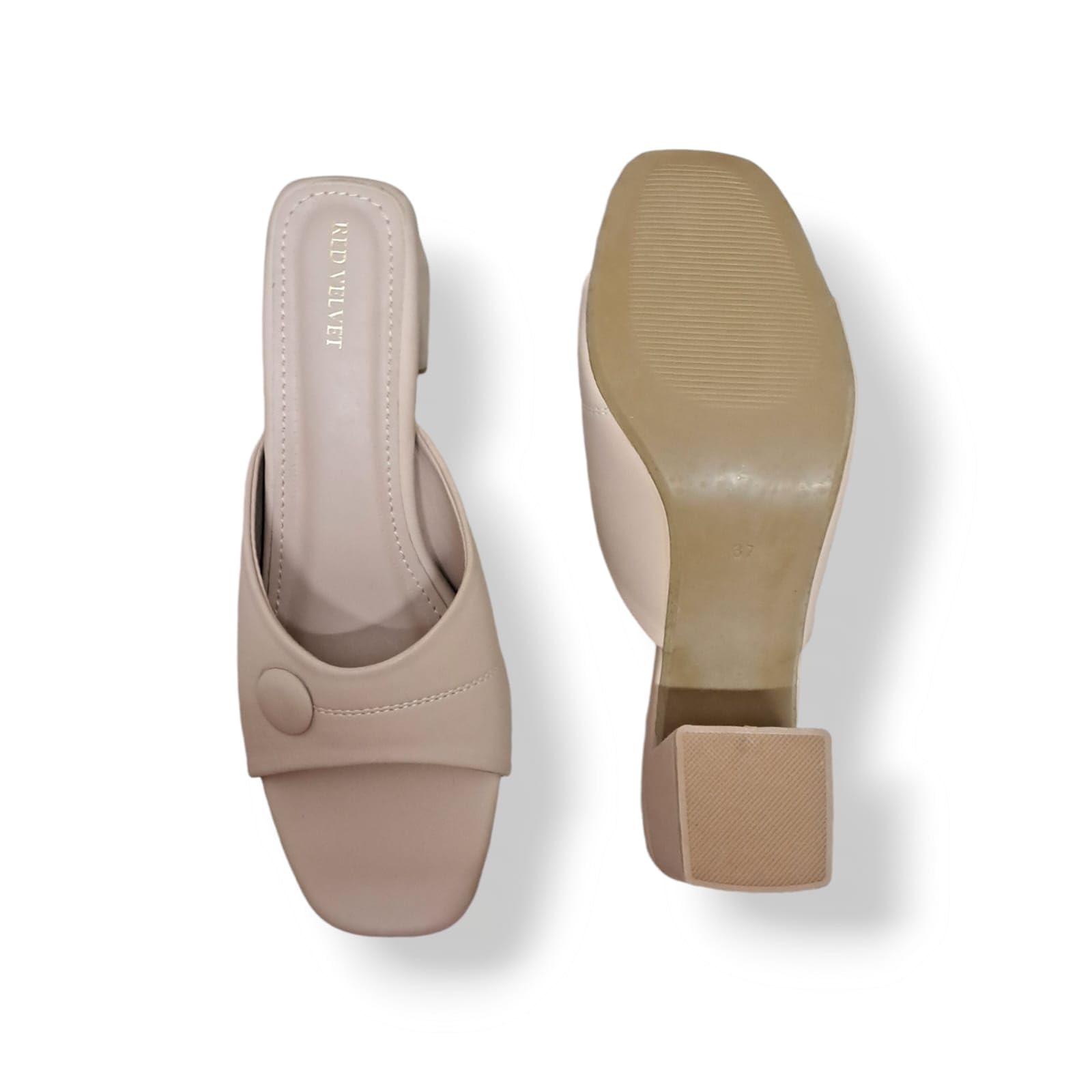 Nu Women's Slip-On Mules, Beige-picture-36