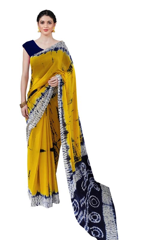 Image of SURAJ INTERNATIONAL Printed Cotton Saree For Women With Blouse Piece | Ideal For Everyday And Office Wear