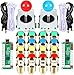 EG STARTS Arcade Kit DIY Parties pour PC Joystick 18 x en plaqué or LED lumineux + 2 joueurs Coin 30 mm Gilded Lights Boutons pour arcade Mame & arcade Cabinet & Raspberry Pi
