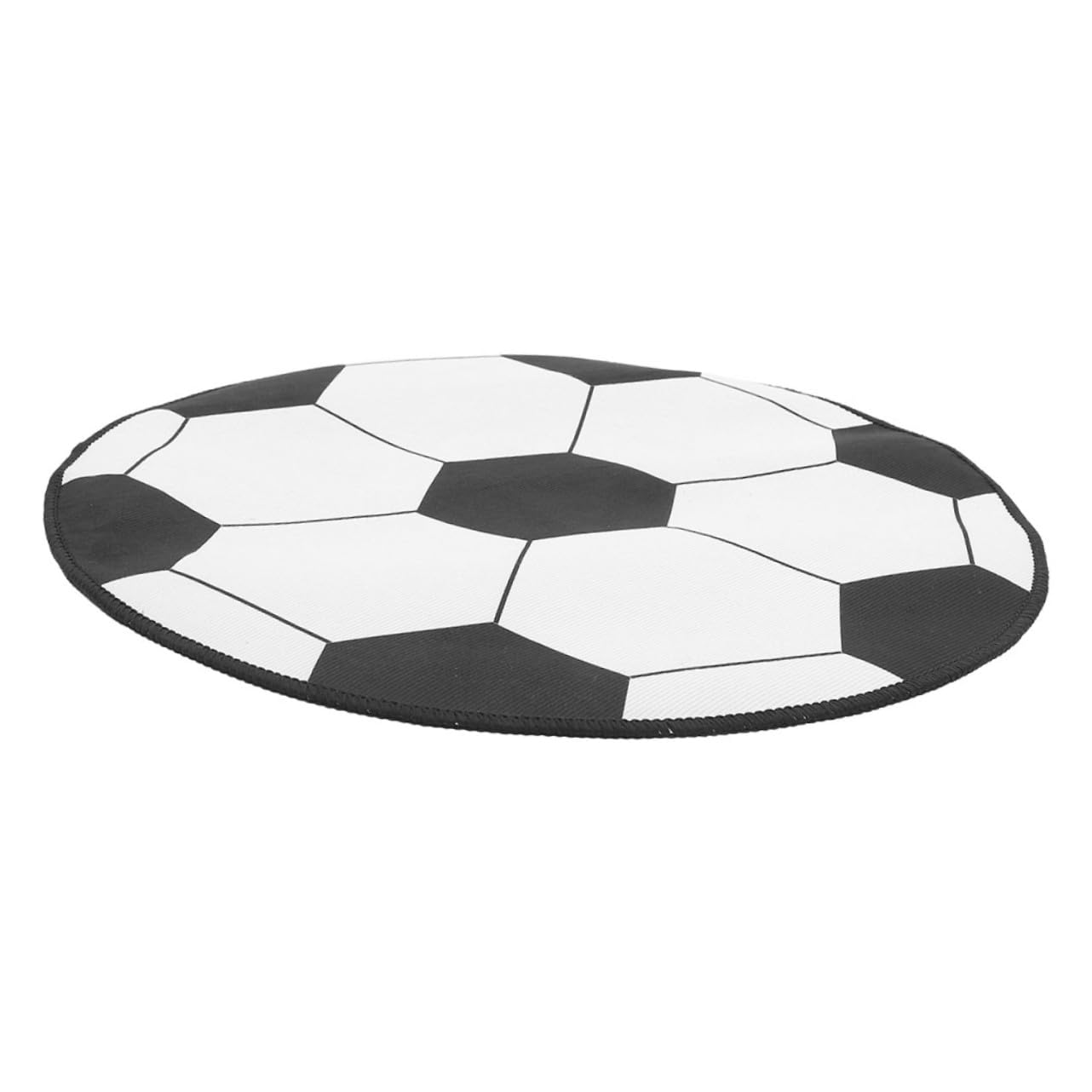 Tapis rond de football 100 cm Uonlytech en polyester pour chambre d'enfant