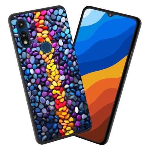 Vobber for Moto G Power 2020 Case,Premium TPU Slim Anti-Scratch Silicone Protective Case Cover for Motorola Moto G Power 2020,Colorful Pebbles