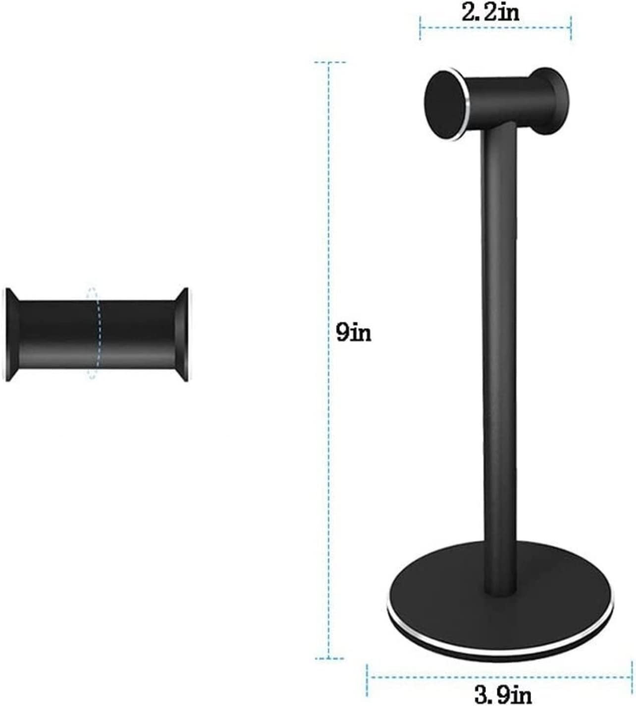 Kopfhörerständer Kopfhörerständer Aus Metall, Aluminiumlegierung, rutschfeste Basis, Gaming-Kopfhörerhalter, Headset-Halter Stabil & Platzsparend(Silver)