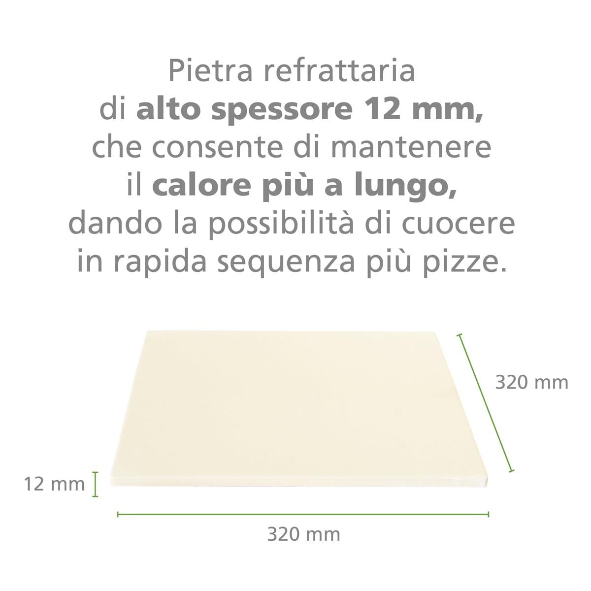 MACOM Just Kitchen 884 Professional Pizza Oven, Professioneller Pizzaofen, backt in 2 Minuten, erhitzt bis zu 400 °, abnehmbarer Schamottstein, 32 cm, 1700 W