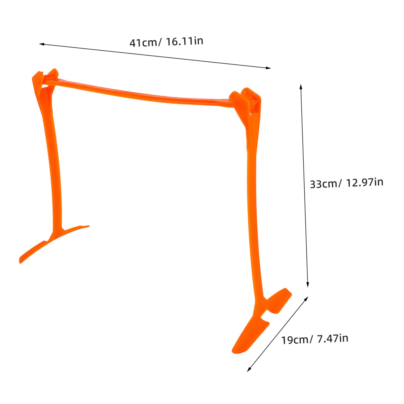 BIUDECO Adjustable Plastic Agility Hurdles 3-Stage for Soccer/Track Agility Training