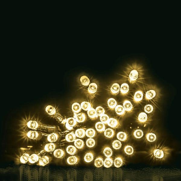 Status 720-LED Warm White Cluster Lights, 9.3 m Lit on 10 m Cable, 8-Mode Indoor-Outdoor String for Trees & Gardens - Image 3