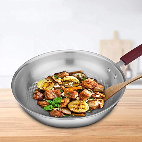 Wok de acero inoxidable 304 32X8.2 cm miniatura 4