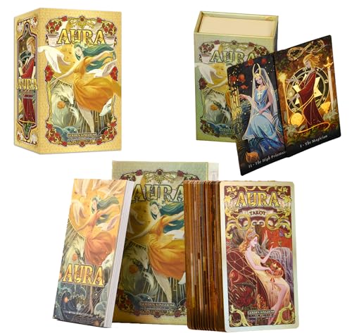 Tarot Aura (edición de coleccionista), mazo de tarot 78, juego de...
