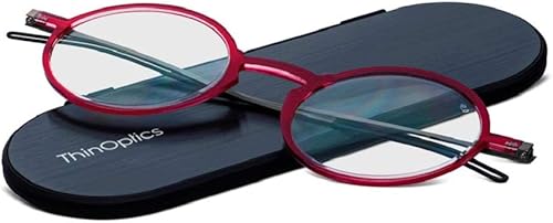 Miniatura 17 de ThinOptics Reading Glasses Estuche regular/marrón rectangular,Estuche acoplable / Rectángulo Negro,Funda acoplable / rectangular