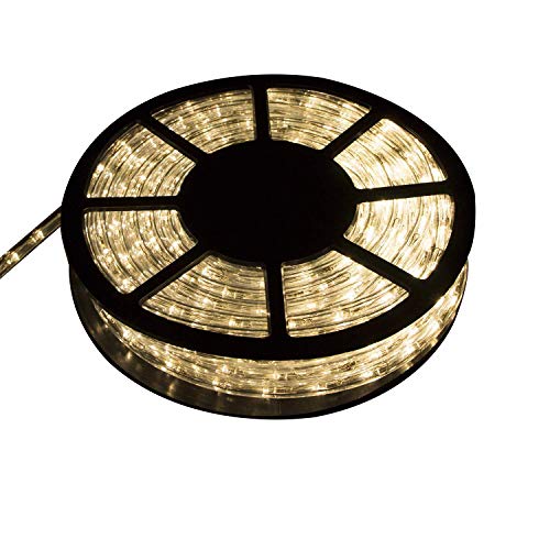 Ainfox LED Rope Light, 50Ft 540 LEDs LED Strip Lights Indoor Outdoor Waterproof Decorative Lighting (Warm White)