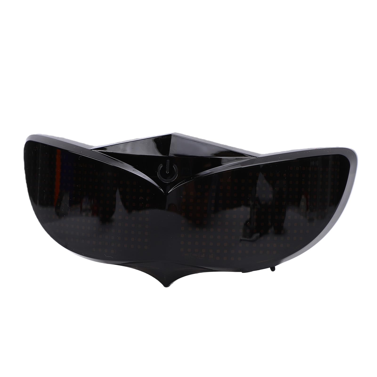 Pantalla Divertida con Luz LED para Casco con Alertas de Seguridad Inteligentes para Ciclistas Nocturnos, Material de PC Duradero, 1 Unidad