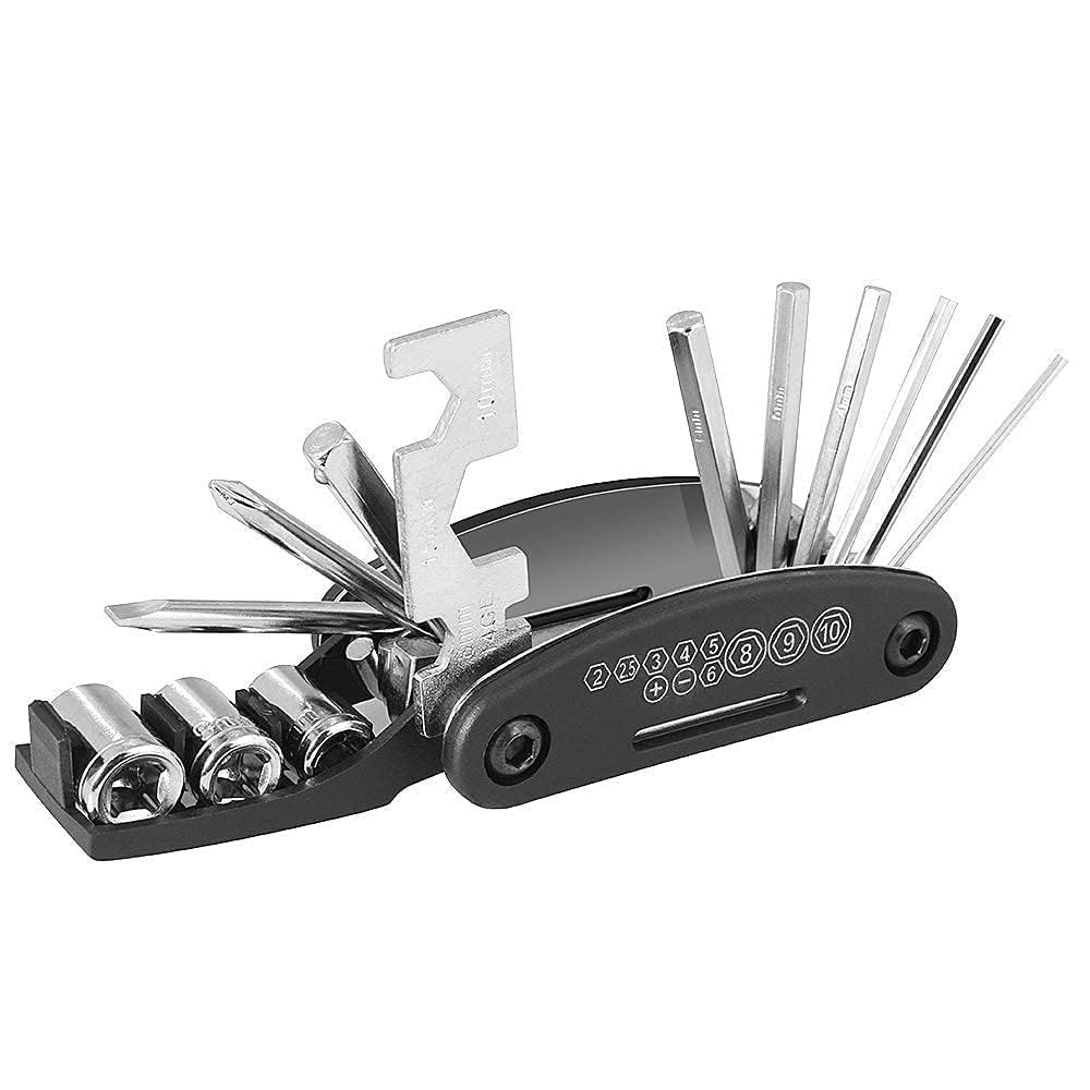 Yellowfin 16-in-1 Multi-Functional Bike Repair Tool Kit | Portable Maintenance Tool for Mountain, Road, and MTB Bikes | Includes Hex Keys, Spoke Wrench, Screwdrivers | Durable Carbon Steel & ABS-image-35