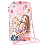 Design: TOPModel Happy Together by Depesche - Rosa Tasche mit kleinen Smileys und Graffiti-Design in Pink, Orange und Grau