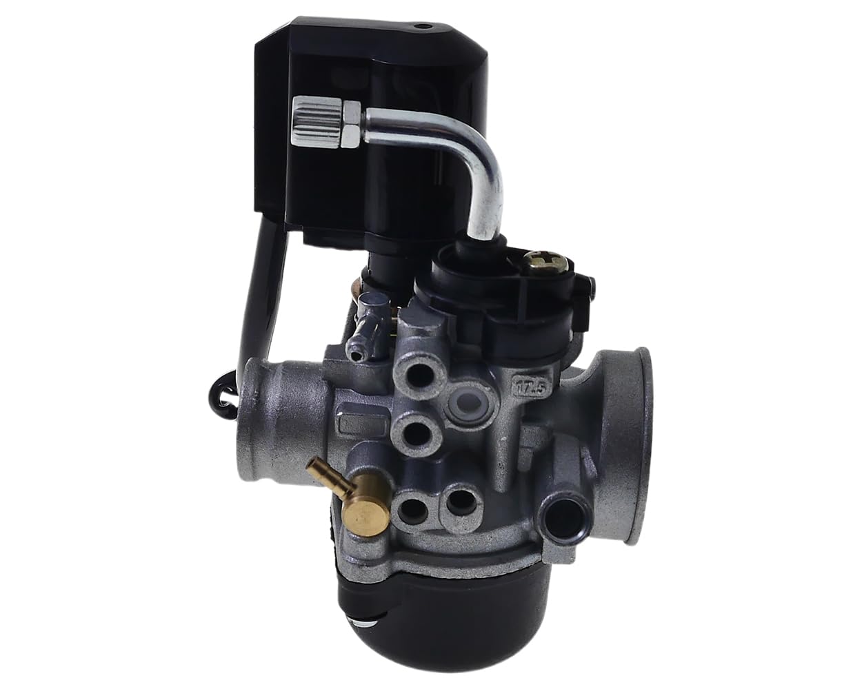 2EXTREME carburateur 17,5 millimètres, starter compatible avec Sfera, Storm | Kit carburation SPORT, raccords huile et dépression; prise électrique à vérifier, compatible avec PIAGGIO Diesis 50, Fly 50