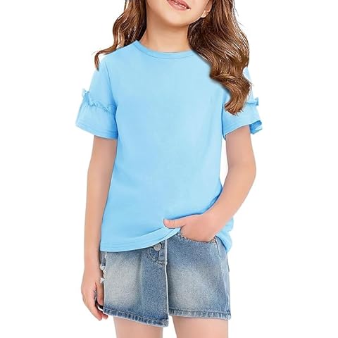 T-shirt d'été Haloumoning pour fille Cover