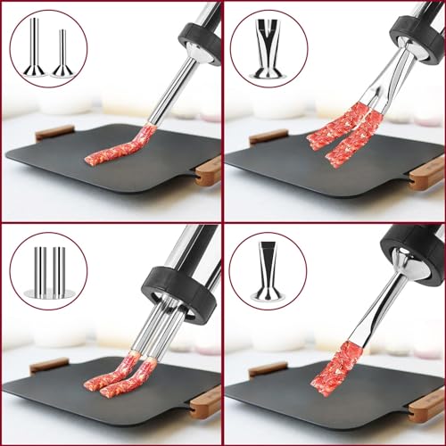 Professional Beef Jerky Gun Kits Stainless Steel Jerky Maker - Jerky Maker Jerky Cannon Meat Gun Stainless Steel Jerky Gun Large Capacity Jerky Making Kit#01