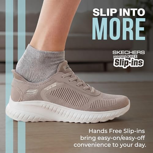Skechers Skechers BOBS Women's,Hands Free Slip-INS BOBS Squad Chaos-Current Muse,TPE,5 W US