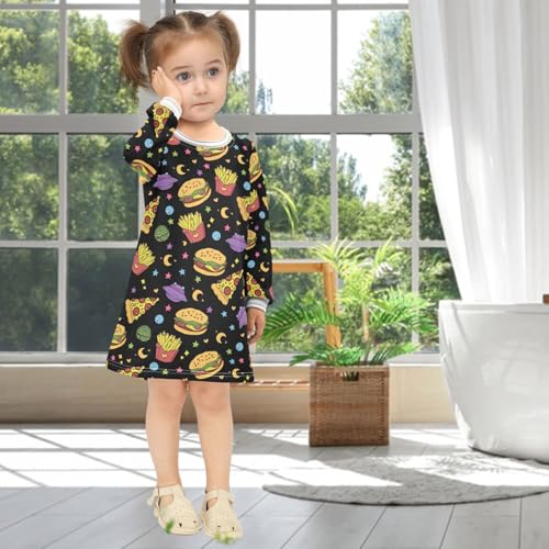 Girls Winter Dress Long Sleeve Casual Holiday Party Dresses for Girl 2-8 Years4