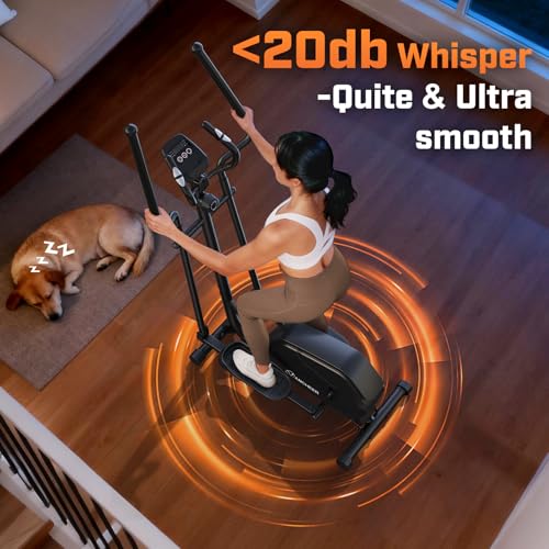 Image of ANCHEER Home Elliptical Machine with Magnetic Resistance&Hand Pulse Sensors