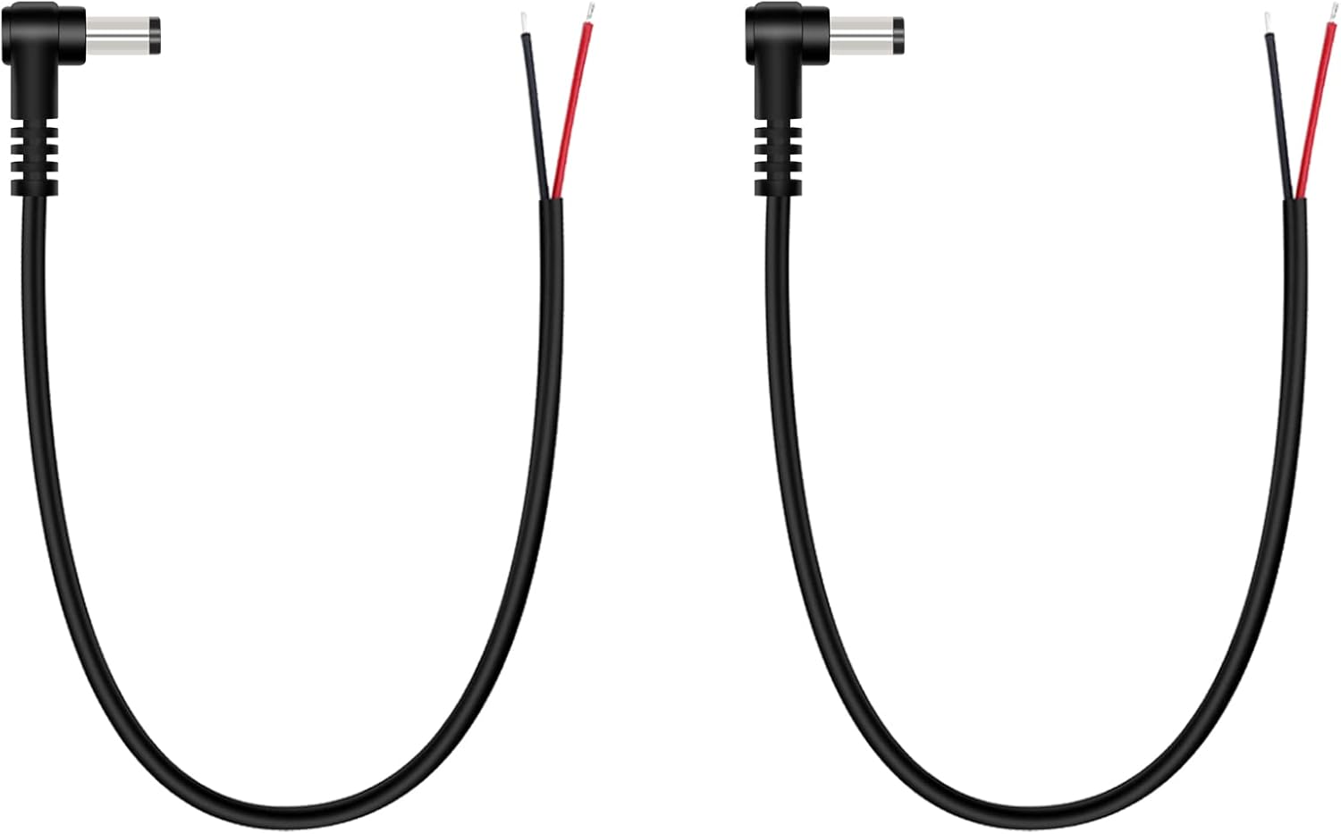 Fancasee (2 Pack) Replacement 5.5mm x 2.1mm 90 Degree Right