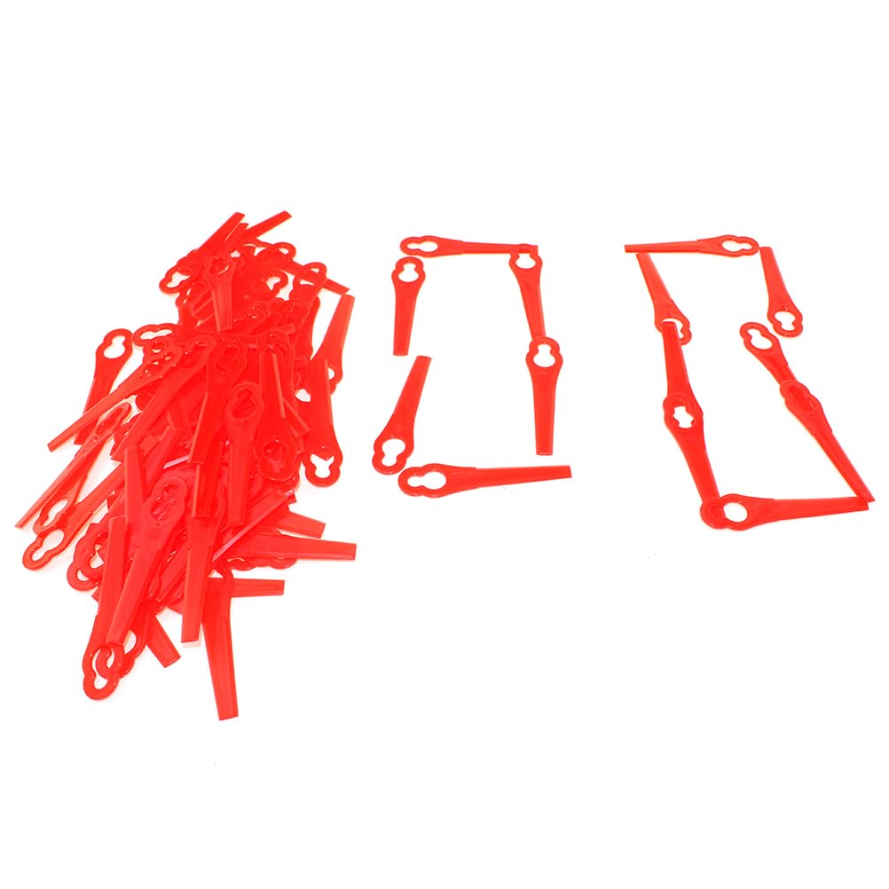 ICOOYO 100PKS Plastic Blade for CMI C-ART-10,Grizzly FRT18A,FRT18A1,FRT18B2,LawnMaster CLGT1018B,CLGT4010K, CMGT1018B,GT018, GT1008,GT1018,Sovereign MEH29,MEH929,MEH29B,MEH1129B