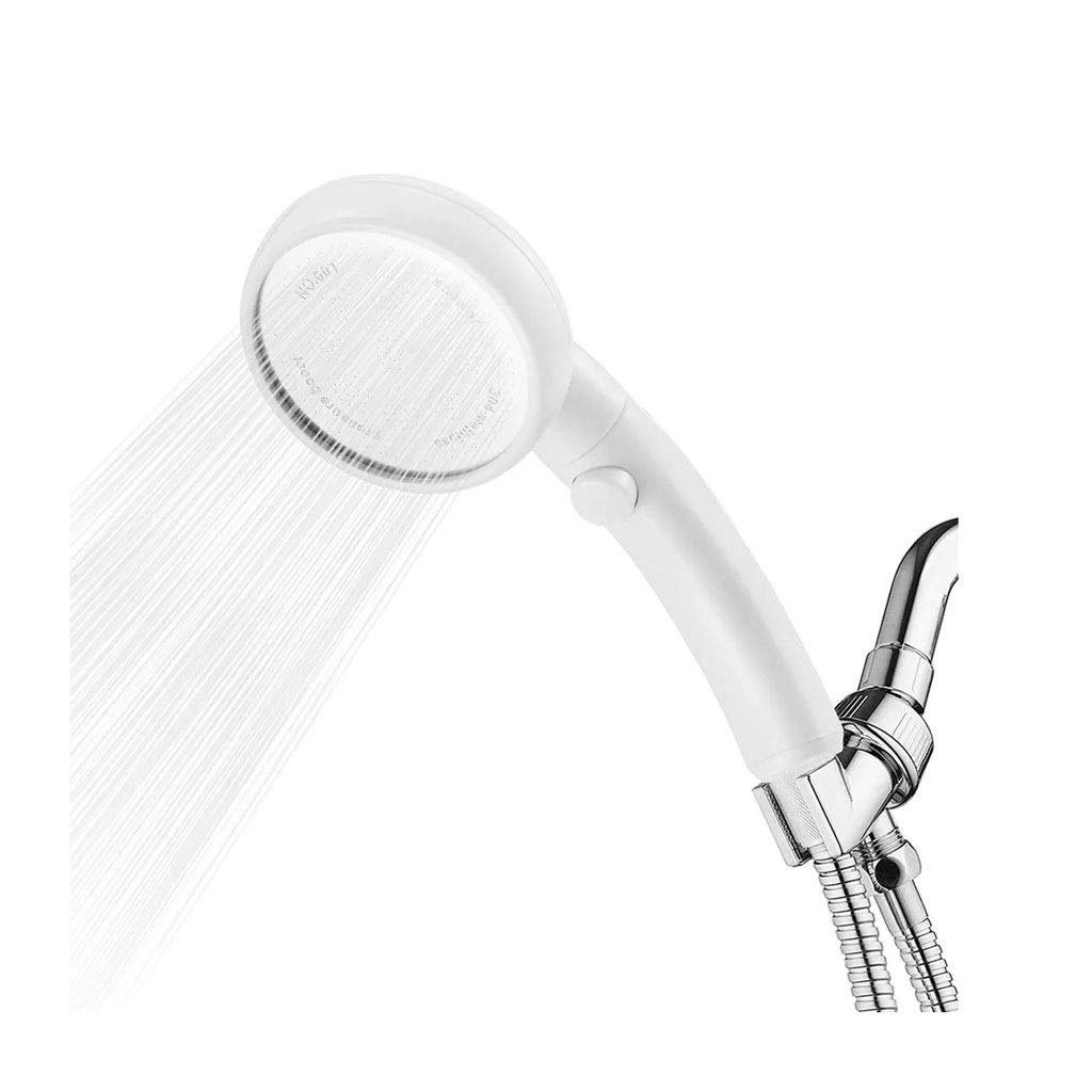 Pulsador de ducha de alta presión Pulverizador de la cabeza de la mano del baño Ducha de la ducha Spray de la cabeza de la cabeza Botón Botón Booster Ducha Cabeza Reemplazo Ahorro