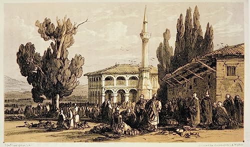 Tableau Tirana Edward Lear 60x90cm impression haute définition murale