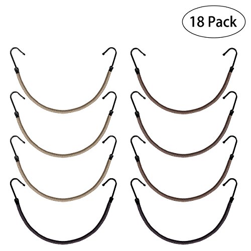 FRCOLOR Ponytail Hooks Headband Hair Claw Hair Clips Rubber Bands Hair Styling Hair Braid (18pcs)