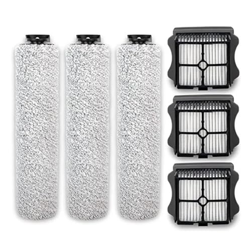 ANUTRDE Spazzola a rullo di ricambio e kit filtro compatibile con l'aspirapolvere a secco e umido senza fili Tineco Floor S3 e IFloor 3