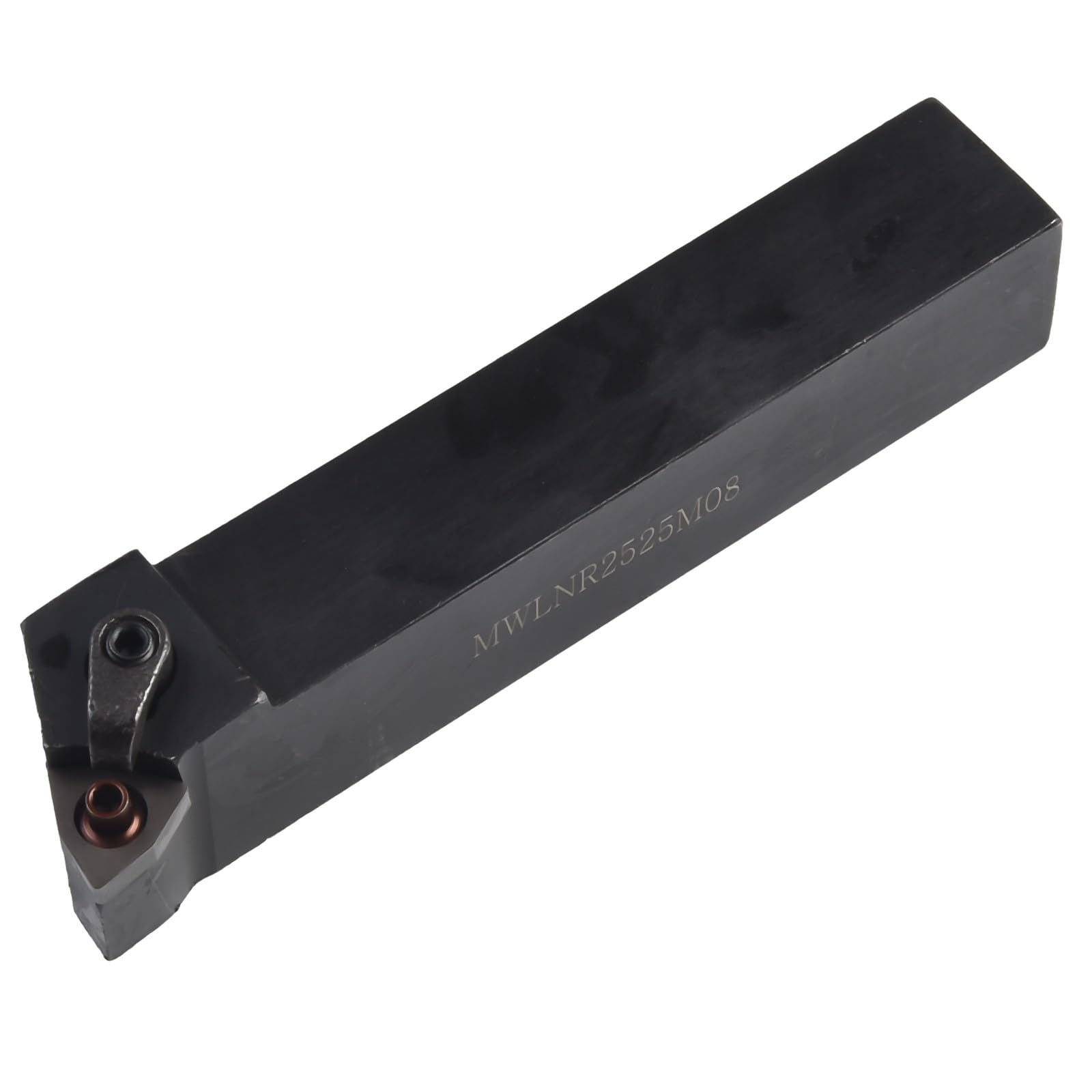 MWLNR2525M08 25 mm Drehmei?elhalter + 10 St¨¹ck WNMG080404 Hartmetallschneidplatten, f¨¹r Stahl- und Gusseisenbearbeitung, inkl. Schraubenschl¨¹ssel