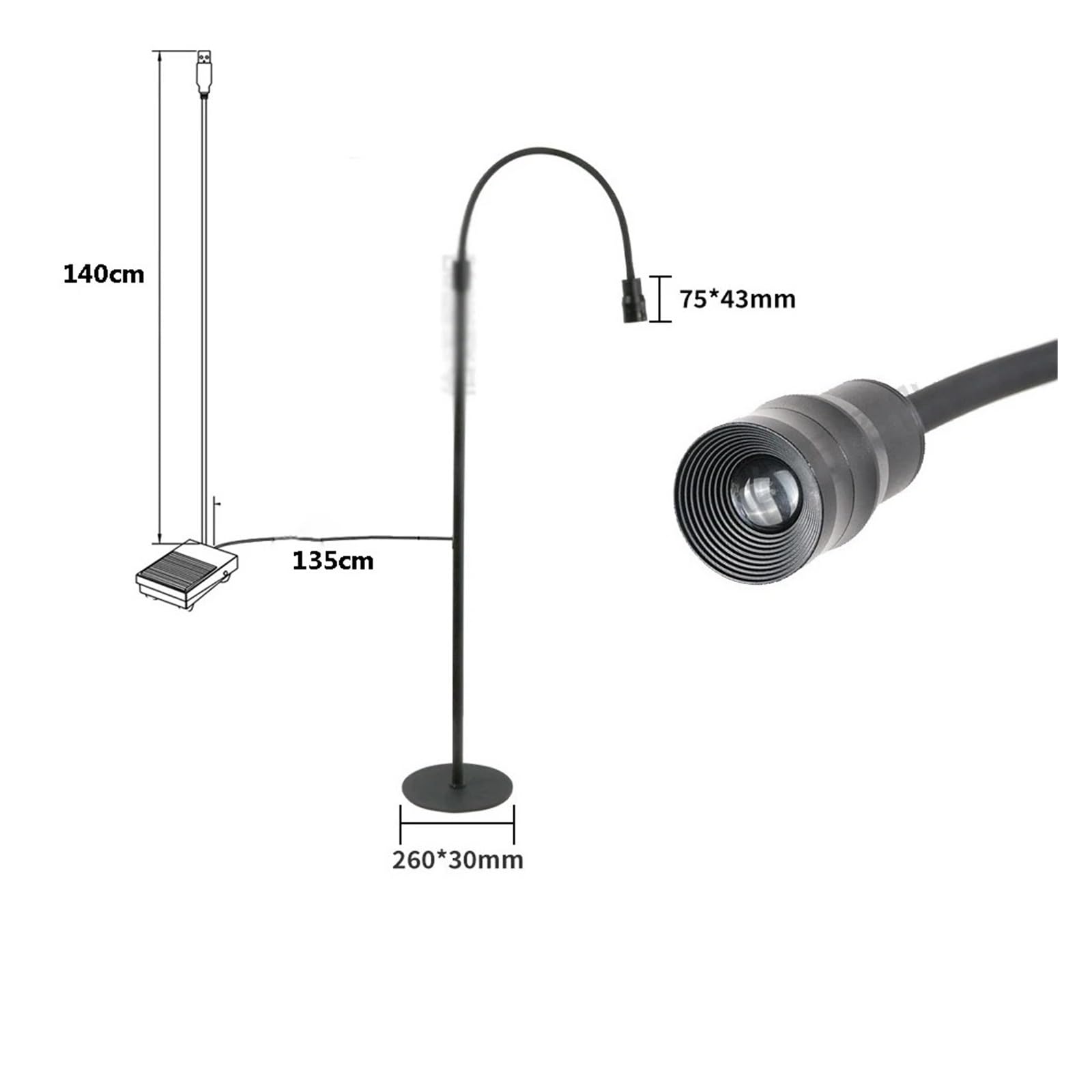 Lampada per polimerizzazione UV LED viola luce UV bellezza ciglia colla for unghie lampada a polimerizzazione rapida innesto ciglia interruttore a pedale lampada da terra a LED(Square switch,10W-01)