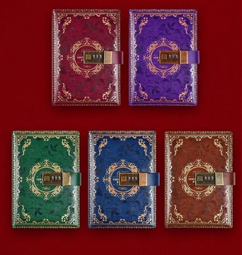 ZanLore システム手帳 メモ帳 アンティークノート 日記帳 B6 コードブック 合成皮革素材 厚い手 リボン付きブックマーク 軽量 持ち運び 丸い角 耐摩耗 使いやすい おしゃれ レトロ にっきちょう 大人 多機能 日記 学生 男女兼用 ビジネス 業