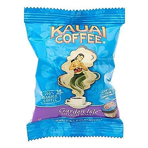 Kauai Coffee Garden Isle Medium Roast - Compatible with Keurig Pods K-Cup Brewers (1 Pack of 72 Single-Serve Cups) Cover