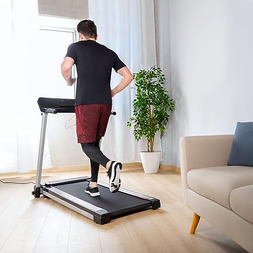 Fitfiu Fitness MC-260 - Ultracompacte opvouwbare loopband, instelbare snelheid tot 12 km/u, minimalistisch ontwerp, loopoppervlak 41x122 cm, maximaal vermogen 1800 W, hartslagmeter, maximaal gewicht 110 kg - Afbeelding 4