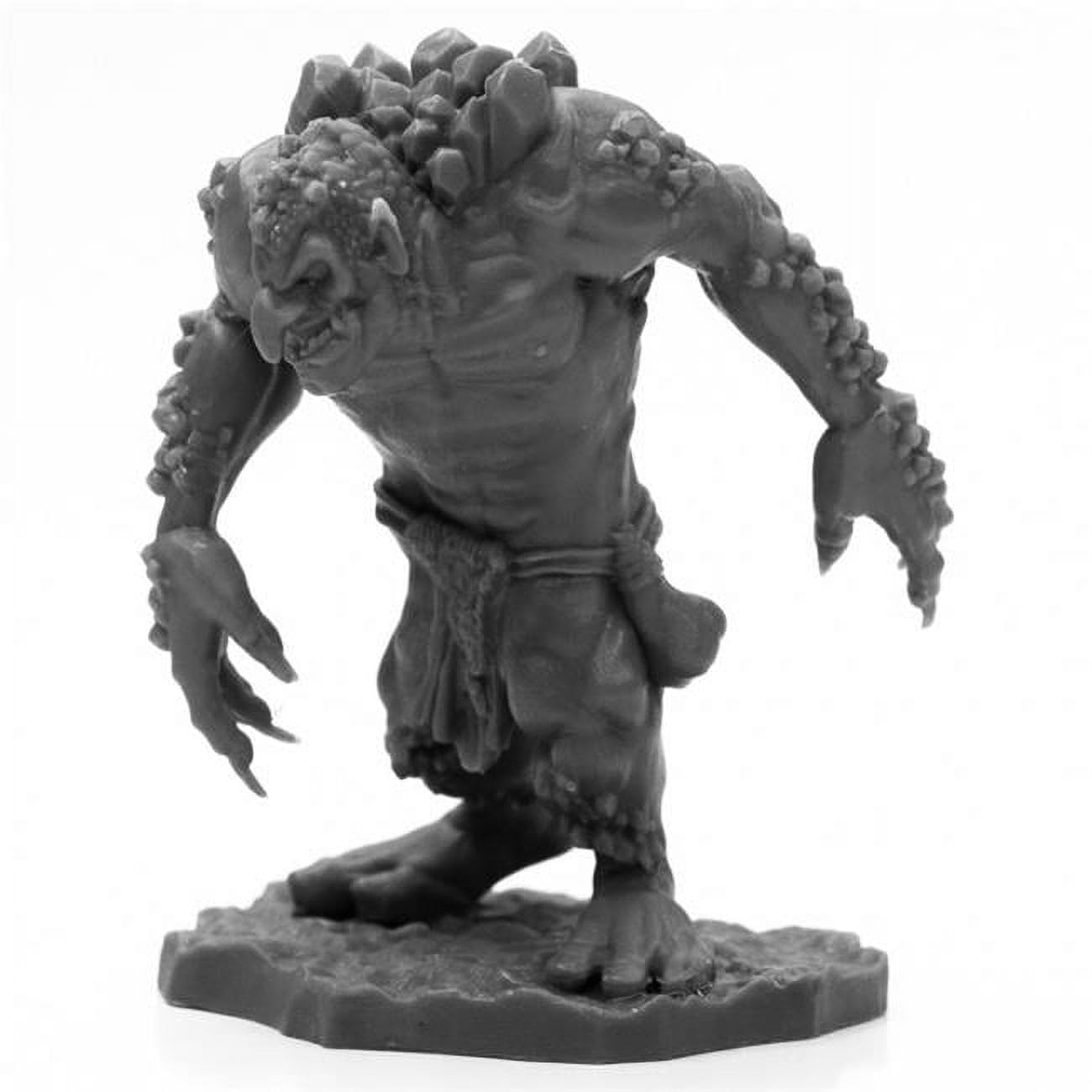 Amazon.com: Reaper Miniatures Rock Troll #44002 Bones Black Plastic ...