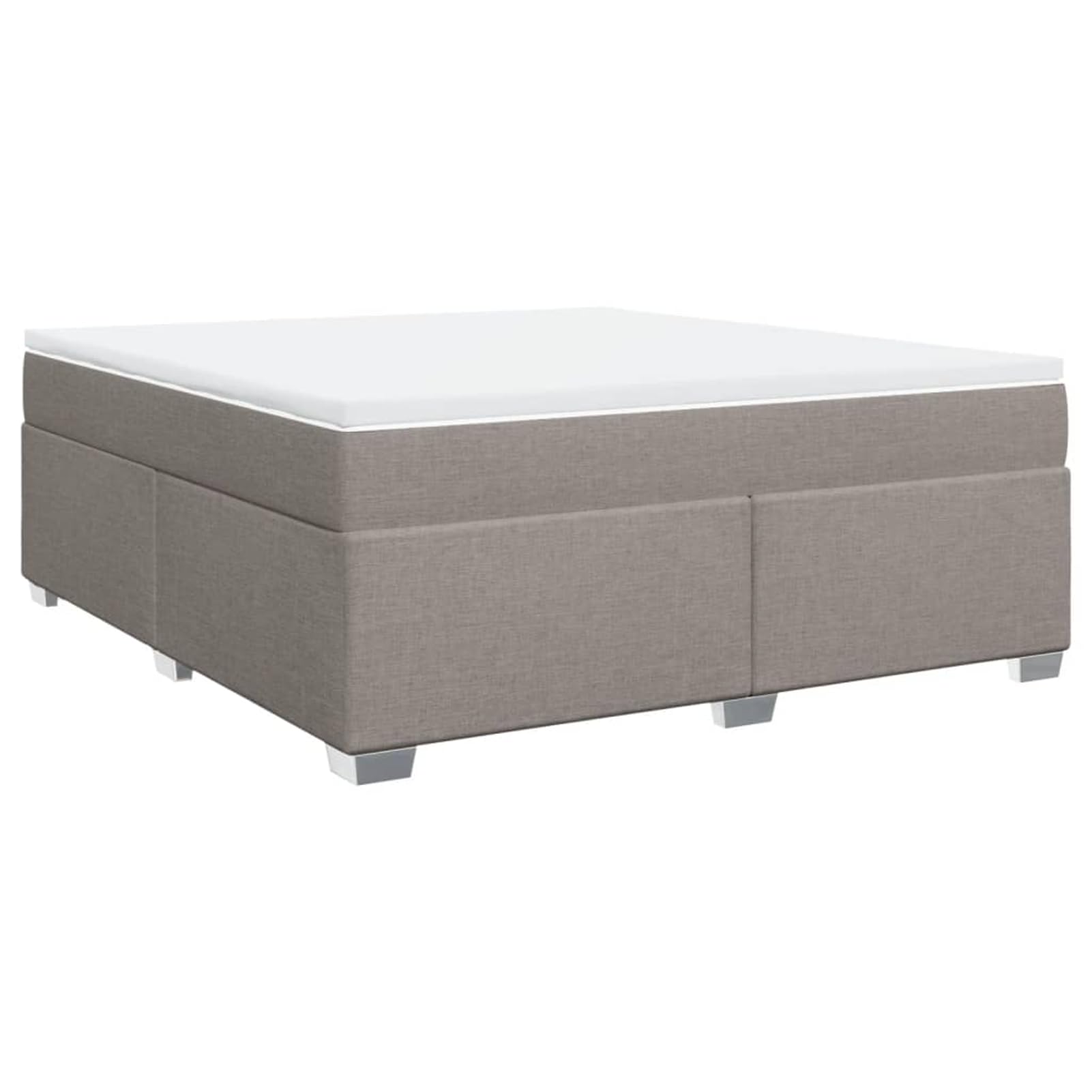 ATOMSTACK MAKER Letto a molle, 180 x 200 cm, con materasso a molle insacchettate e cuscino traspirante, colore tortora, tessuto in poliestere, stabile struttura in legno, altezza materasso 20 cm, per