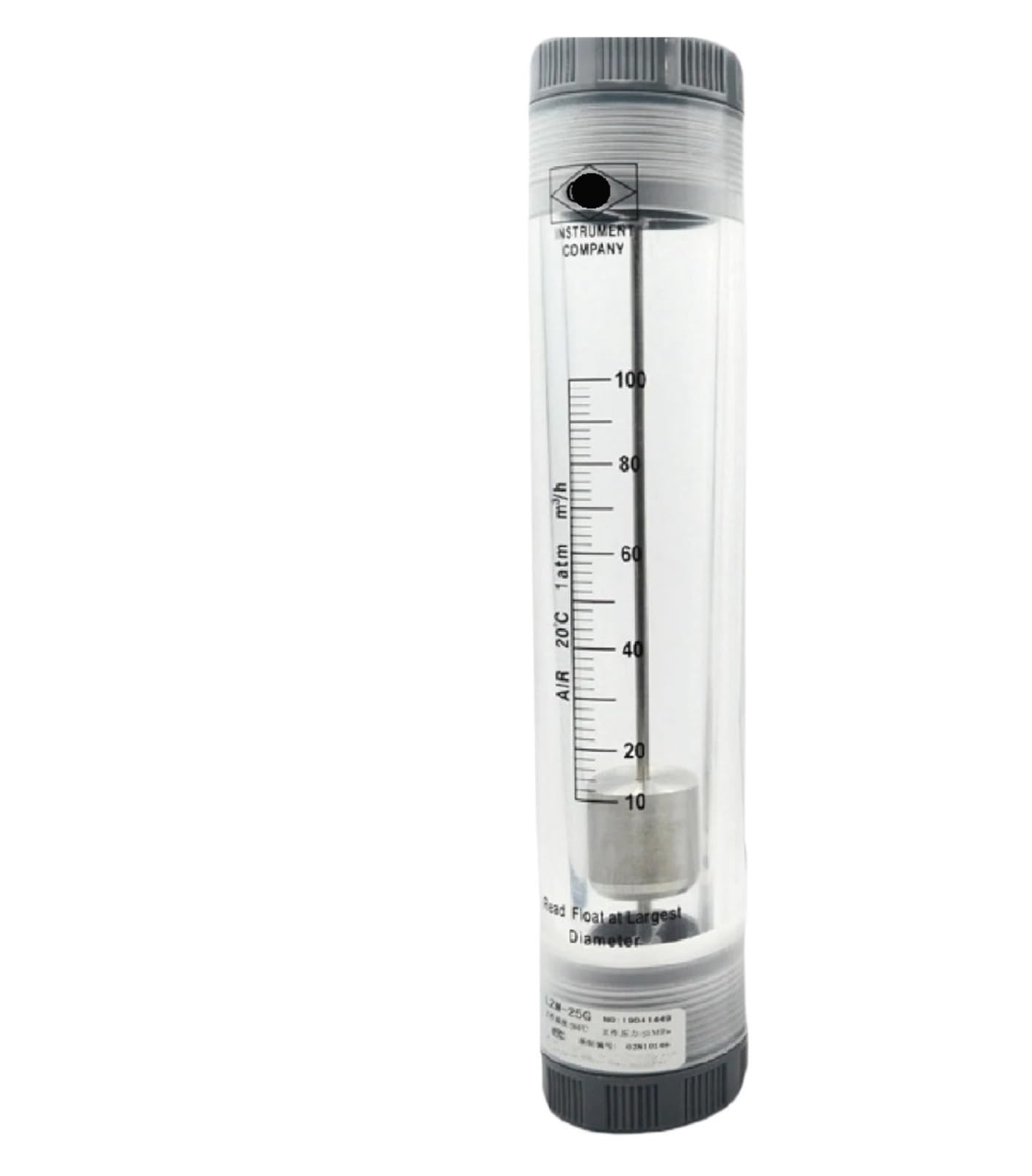 KSZHZYMGX LZM-25G Pipeline Tube Gas Flow Meter Air Rotameter Compressed Air Flow Rate Indicator(16-160Nm3-h)
