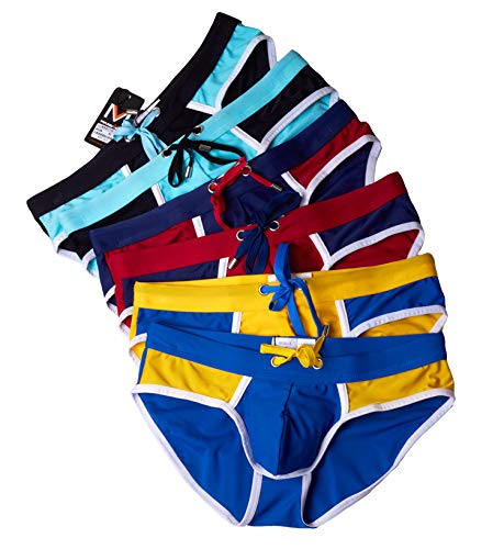 Cavehero Nylon Men's Swimwear Beach Shorts Boxer Swim Trunks Swimsuit Briefs Pants (Xx-Large, Blue) #TOP3