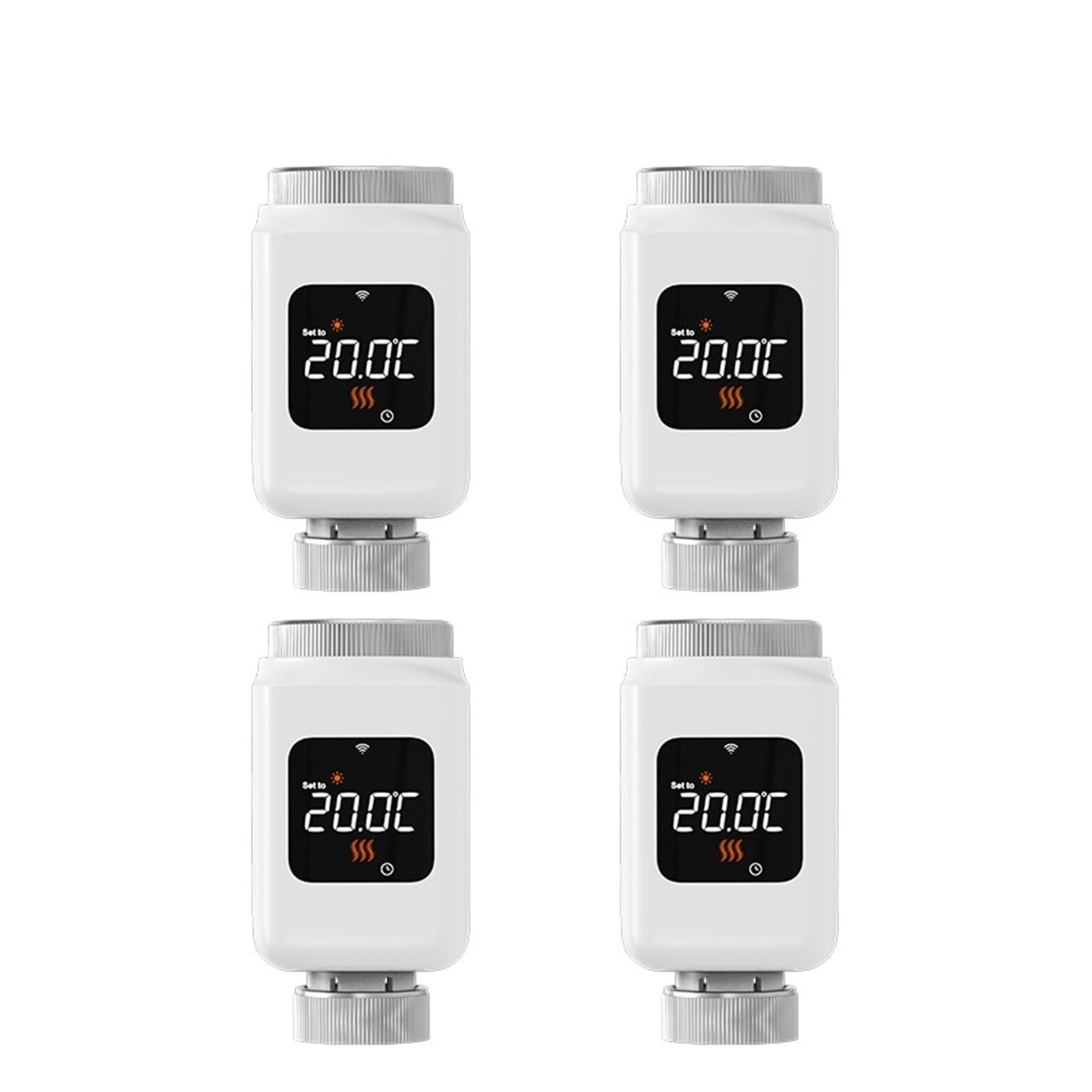 Inteligentny Termostatyczny Zawór Grzejnikowy Tuya WiFi TRV Programowalny Pilot Zdalnego Sterowania Z Aplikacją Mobilną Do Temperaturą Grzejnika Informacja O ZgodnośCi(4PCS-WiFi)