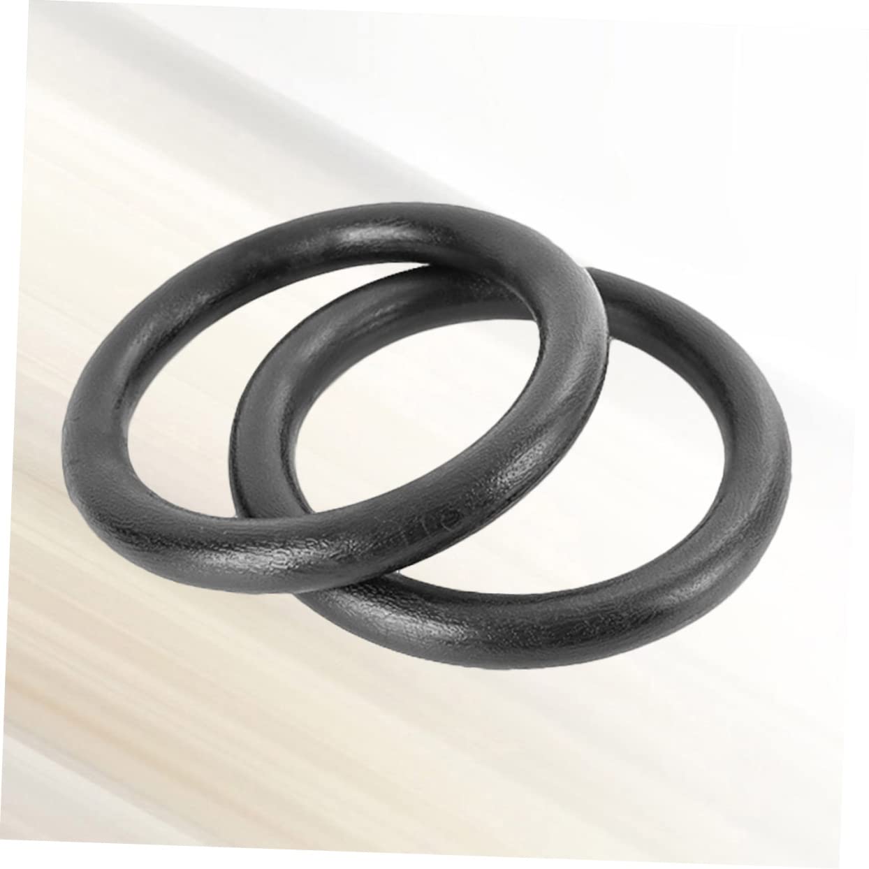 GOOHOCHY 1 Pair Abs Fitness Gym Rings Gymnastic Rings for Pull-up Workout Gymnastics Equipment Home Exercise Tool