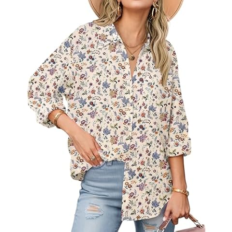Zeagoo Floral Button Down Shirt Cover