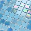 11.5 sq.ft Iridescent Blue Glass Mosaic Tile for Bathroom, Pool, Backsplash