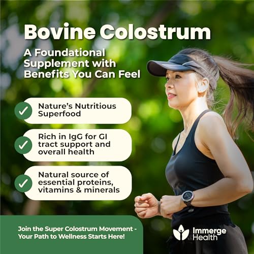 super colostrum grass fed bovine colostrum powder for bloating immune energy gut health hair skin and nails colostrum supplement  50 igg cow colostrum for humans  superfood for women and men