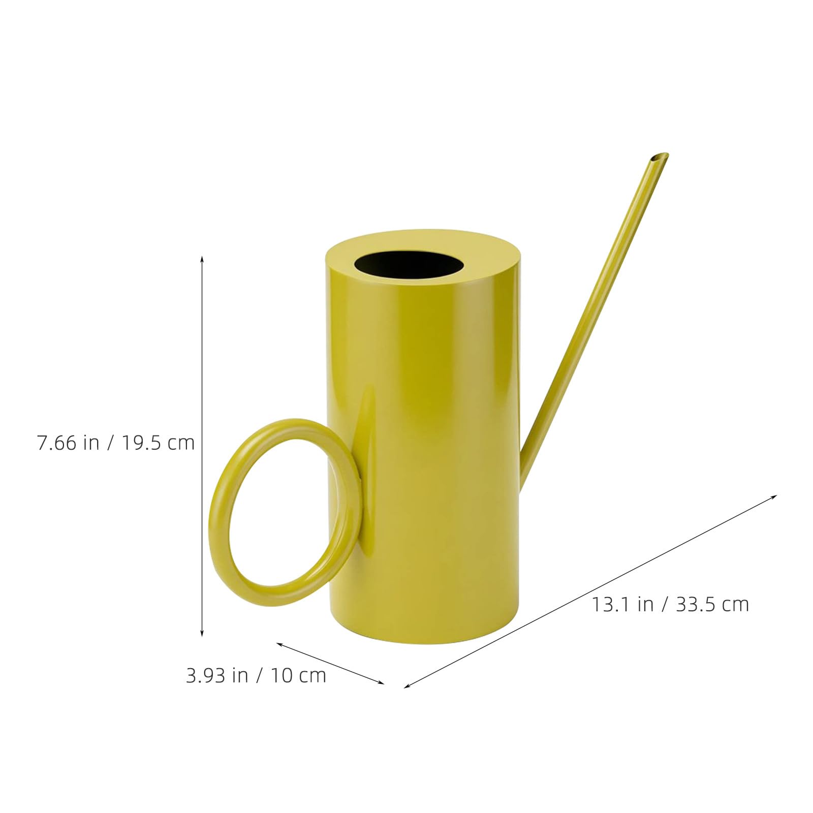 KICHOUSE Annaffiatoio in metallo con beccuccio lungo per piante da interno ed esterno - 1500 ml/51 oz Vaso per piante in acciaio inossidabile per giardinaggio, grasse e fiori