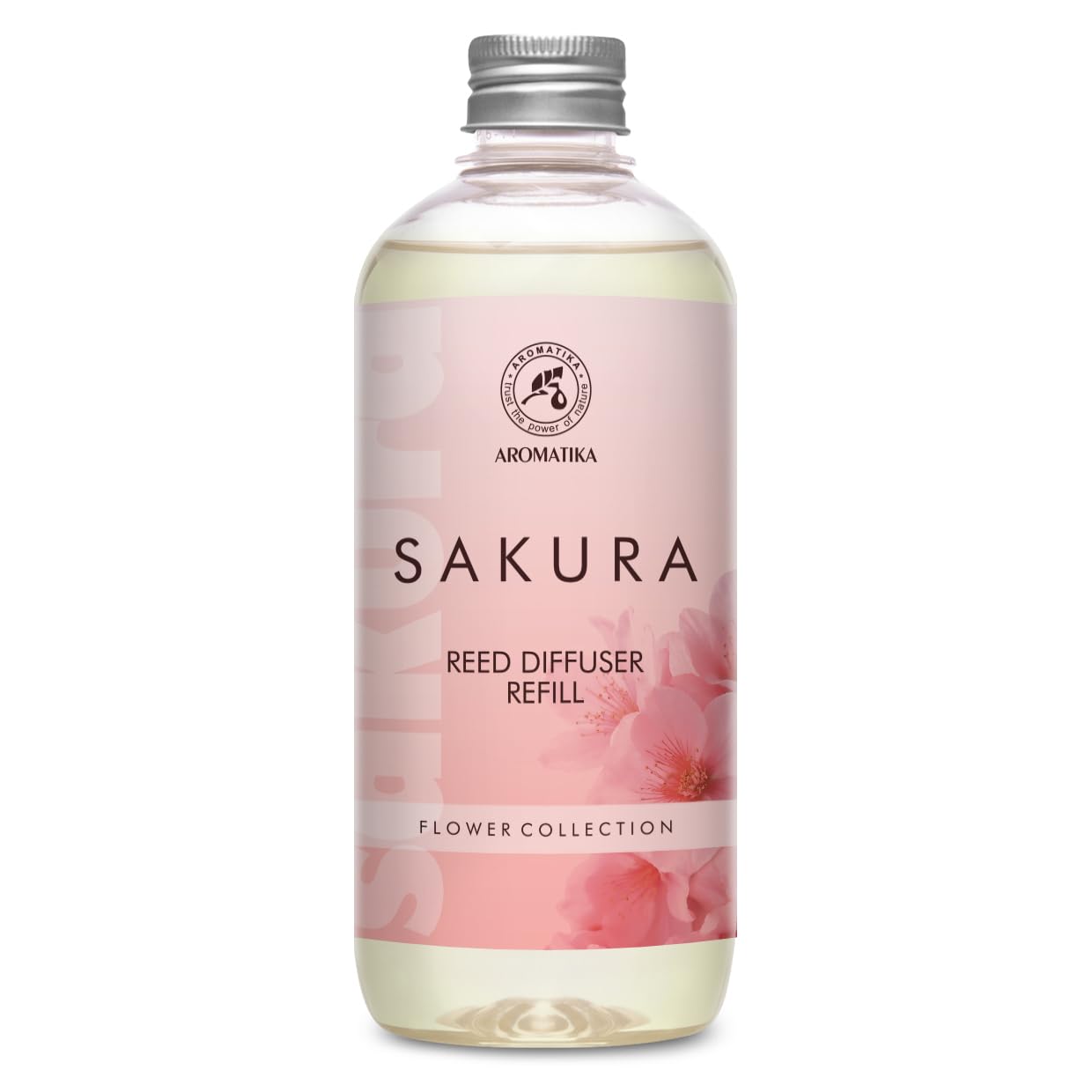 Recambio de Difusor Sakura 500 ml - Recambios de Aroma para Difusores de Carrizo - Fragancia Fresca y Duradera - Fragancias de Ambiente - para Hogar - Aromaterapia