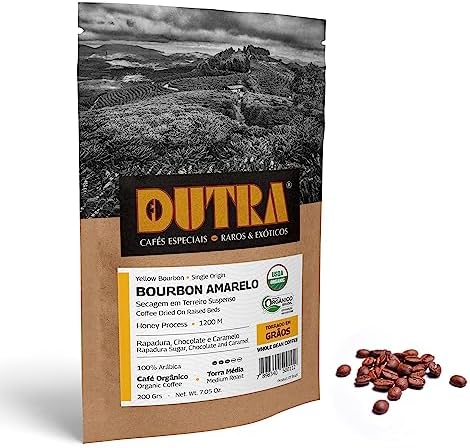 Café Dutra Bourbon Amarelo – Orgânico Microlote – Torrado Em Grãos 200G