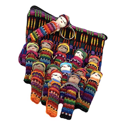 Set de 14 muñecas tradicionales Guatemala Worry Dolls miniatura 2