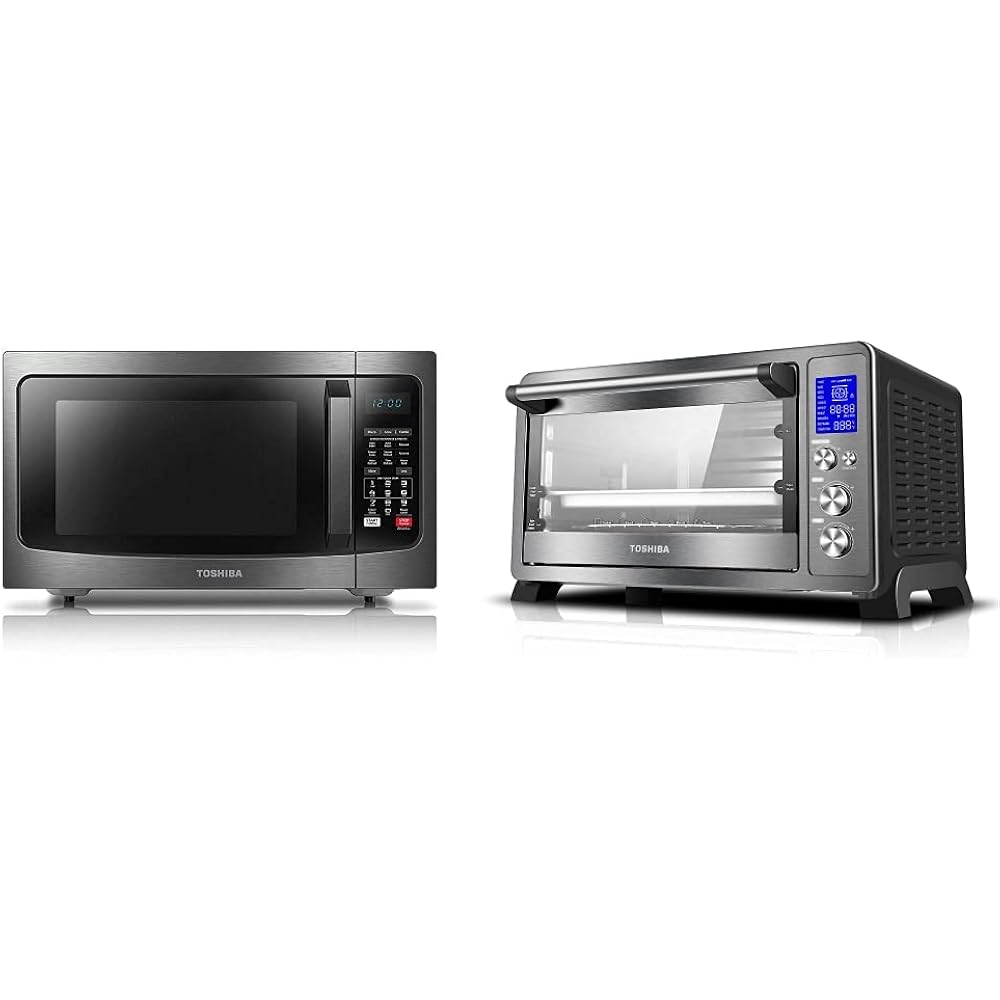 46/mo Finance Toshiba EC042A5CBS Countertop Microwave Oven, 1.5 CU