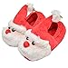 OULII Zapatillas de Estar por casa Suaves de Invierno Zapatillas Peluche navideñas para Niñas Mujer - Talla 27-28