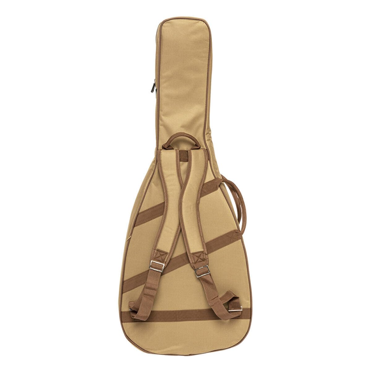 Crafter Gitarrentasche DG-M LINE Gigbag – Braun, 18 mm Polsterung, Rucksackgurt & Tragegriff, 2 Außentaschen, Reißverschluss – für Dreadnought & Grand Auditorium Westerngitarren